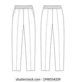 Technical Elasticated Pants 